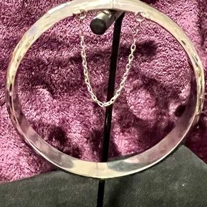 Sterling silver 8 inch bangle bracelet